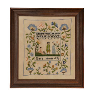 Sampler Prints Early American Cora Arnold Antiqued Embroidery Needle ...