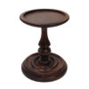 Wood Early American 7-1/4″ Wood Turned Candle Stand- Antique Vintage Style