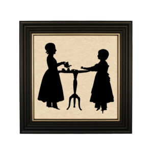 Early American Early American Sisters’ Tea Party Framed Paper  ...