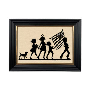 Early American Early American 4th of July Parade Framed Paper Cut Si ...
