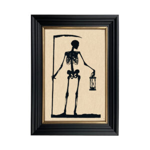 Framed Silhouette Halloween Times Up Framed Paper Cut Silhouette i ...