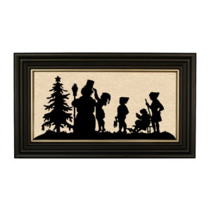Christmas Christmas Decorating Frosty Framed Paper Cut Sil ...
