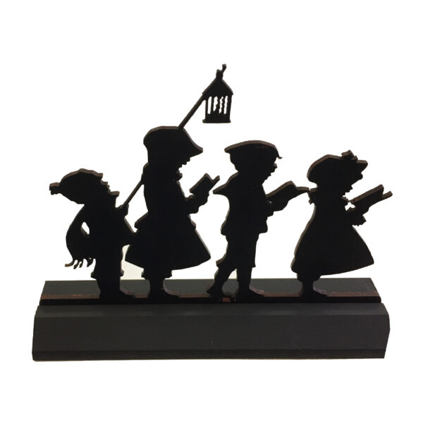 Holiday Silho Christmas 7″ Standing Wooden “Christmas Carolers” Silhouette Tabletop Christmas Ornament Sculpture Decoration