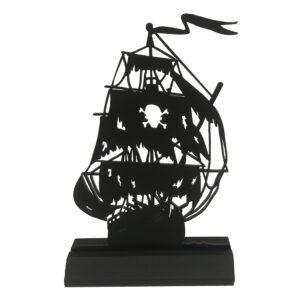 Wooden Silhouettes Pirate Black Pearl Pirate Ship Standing Wood  ...