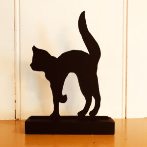 Halloween Decor Cats Standing Wooden “Black Cat&#8221 ...