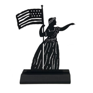 Wooden Silhouettes Early American 8-3/4″ Folk Art Lady Liberty 4th ...
