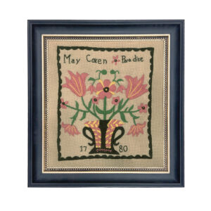 Sampler Prints Early American May Coxen Paradise 1780 Antique Embroi ...