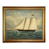 Nautical Paintings America Framed Oil Painting Print on Canvas in Antiqued Gold Frame