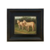 Farm and Pastoral Paintings Lost Lambs by Arthur Tait Oil Painting Print Reproduction On Canvas In Distressed Black Solid Ash Frame