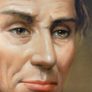 Painting Prints on Canvas Revolutionary/Civil War President Abraham Lincoln Framed Oil P ...