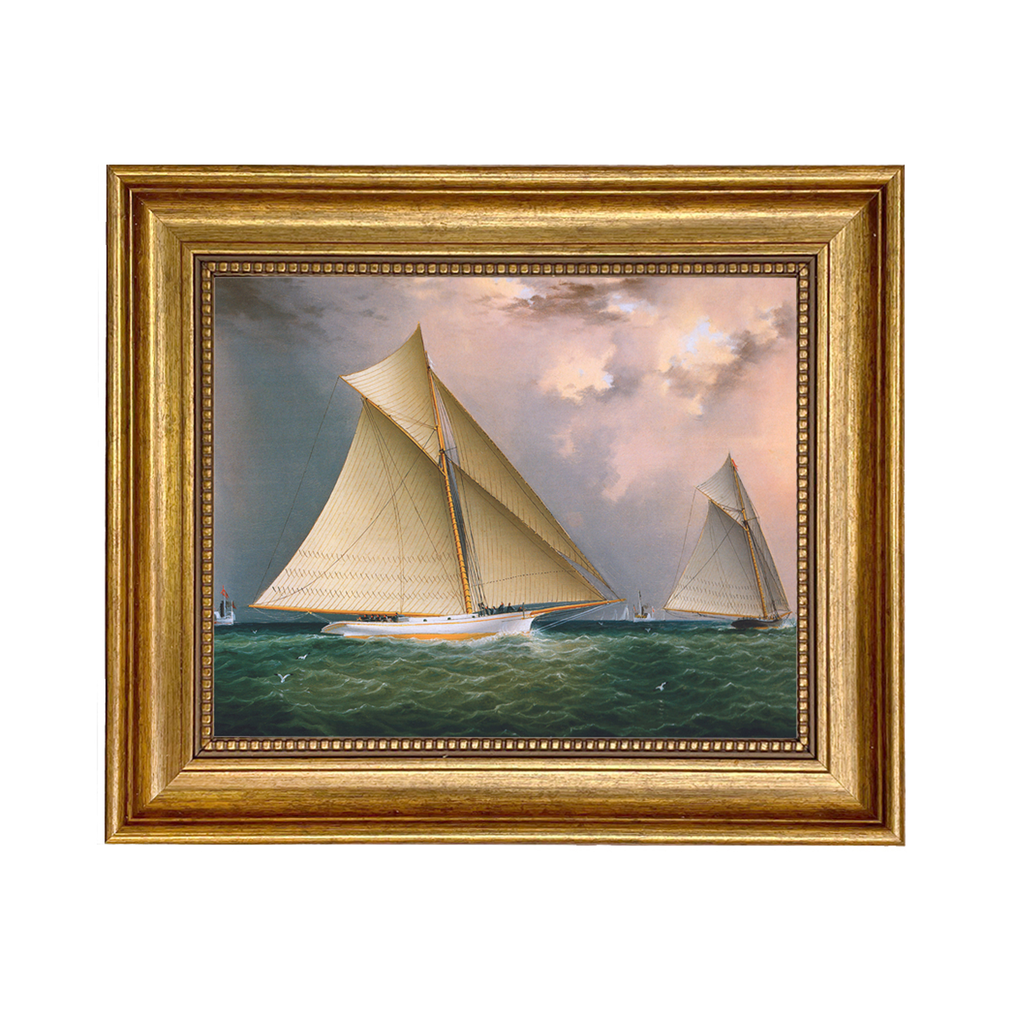 Nautical Nautical Mischief and Gracie Framed Oil Paintin ...