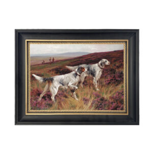Cabin/Lodge Lodge Two Setters on a Grouse by Arthur Ward ...