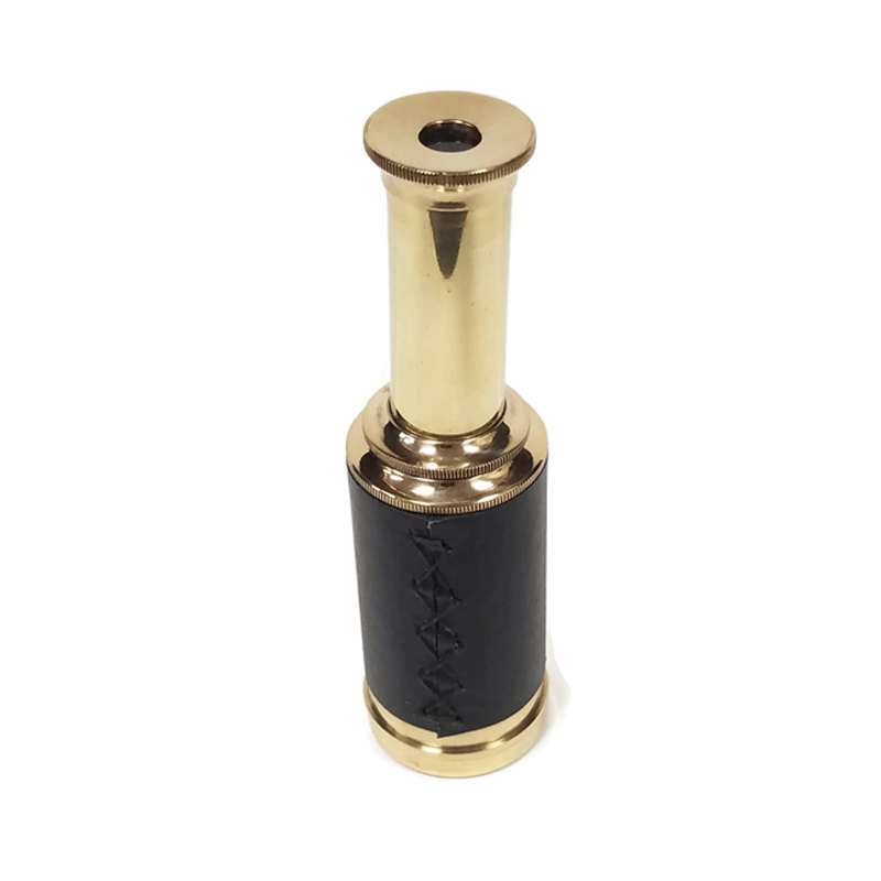 Details about   Polished Brass Leather-Wrapped Antique Pocket 5X Telescope Reproduction 6-1/2" 