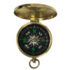 Nautical Instruments Nautical 1-3/4″ Flip-Top Solid Polished Brass Pocket Compass Antique Reproduction