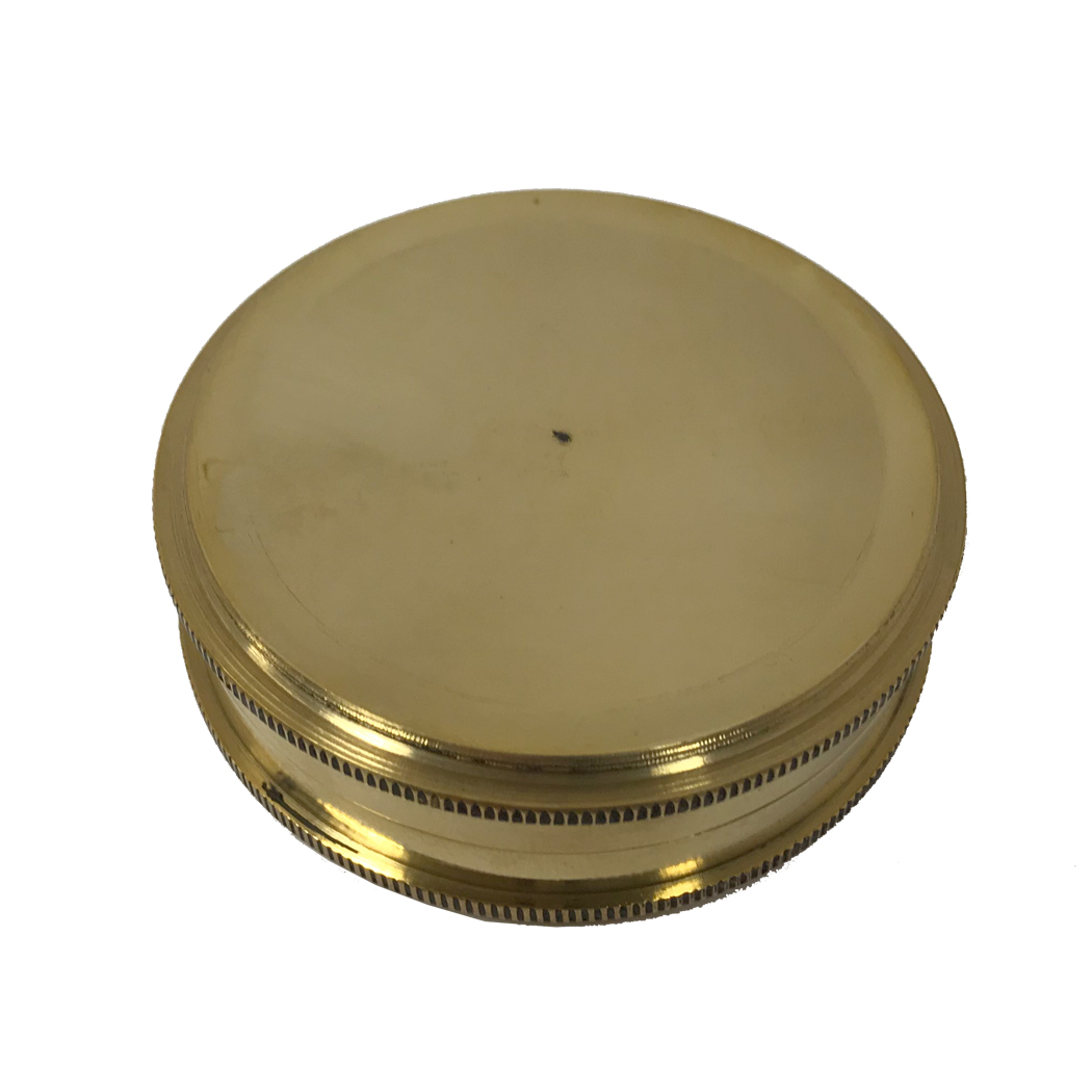 1-3/4 Flip-Top Solid Polished Brass Pocket Compass Antique