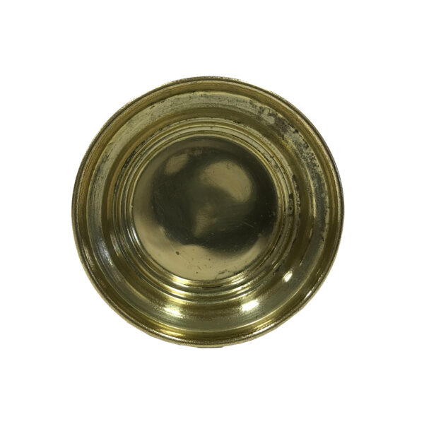 Inkwells Nautical 3-1/2″ Solid Polished Brass Nautical Captain’s Inkwell with Swinging Lid and Brass Nib Quill- Antique Vintage Style