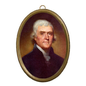Portrait Revolutionary/Civil War 6-1/4″ Thomas Jefferson Print in ...