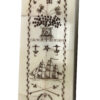 Writing Boxes Nautical 8-1/4 “Americana” Scrimshaw Pen Box comes with Turned Horn Nib Pen.