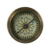 Compasses Nautical 2-1/4 Antiqued Solid Brass Compass Reproduction With 100-Year Calendar