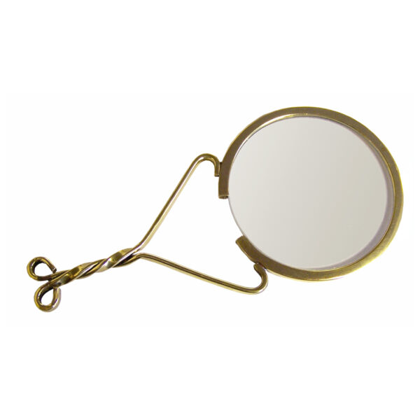 Magnifiers Early American 4-1/2″ Petite Colonial Brass Magnifier- Antique Vintage Style