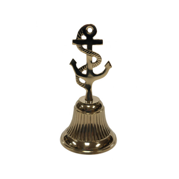 Nautical Decor & Souvenirs Nautical 5-3/4″ Solid Brass Anchor Hand Bell – Antique Vintage Style