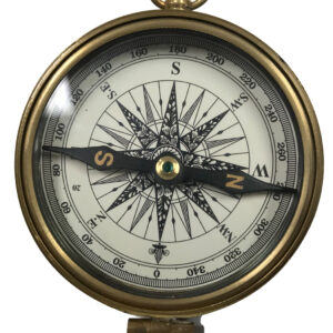 Compasses Nautical 3″ Antiqued Brass Compass with H ...