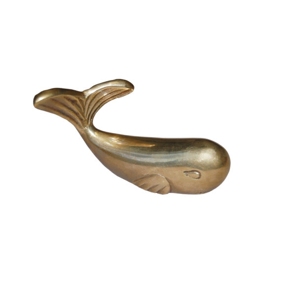 Nautical Decor & Souvenirs Animals Antiqued Brass Whale Paperweight – Antique Vintage Nautical Beach Decor
