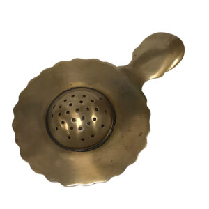 Teaware Teaware 5-1/4″ Antiqued Brass Tea Strain ...