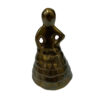 Home Decor Early American 4″ Solid Brass Colonial Woman Table Bell- Antique Vintage Style