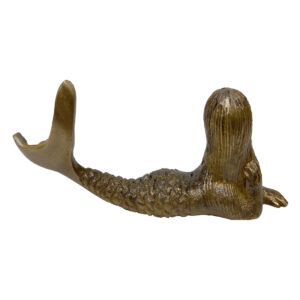 Nautical Decor & Souvenirs Nautical 5″ Brass Mermaid Paperweight- An ...