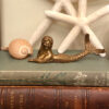 Nautical Decor & Souvenirs Nautical 5″ Brass Mermaid Paperweight- Antique Vintage Style
