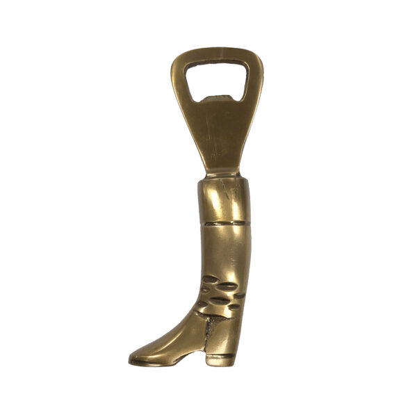 Lodge & Equestrian Decor Equestrian 5-1/4″ Antiqued Brass Equestrian Riding Boot Bottle Opener