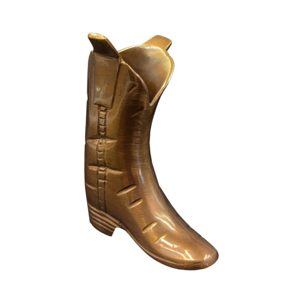 Lodge & Equestrian Decor Equestrian 4-1/4″ Antiqued Brass Riding Boot Figurine, Equestrian Decor