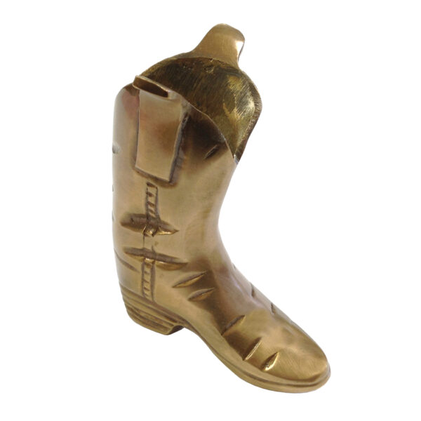Paperweights Equestrian 4-1/4″ Antiqued Brass Equestrian Riding Boot Paper Weight or Match/Toothpick Holder
