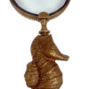 Magnifiers Sea Creatures 9-1/2″ Antiqued Brass Seahorse Magnifying Glass – Antique Vintage Style