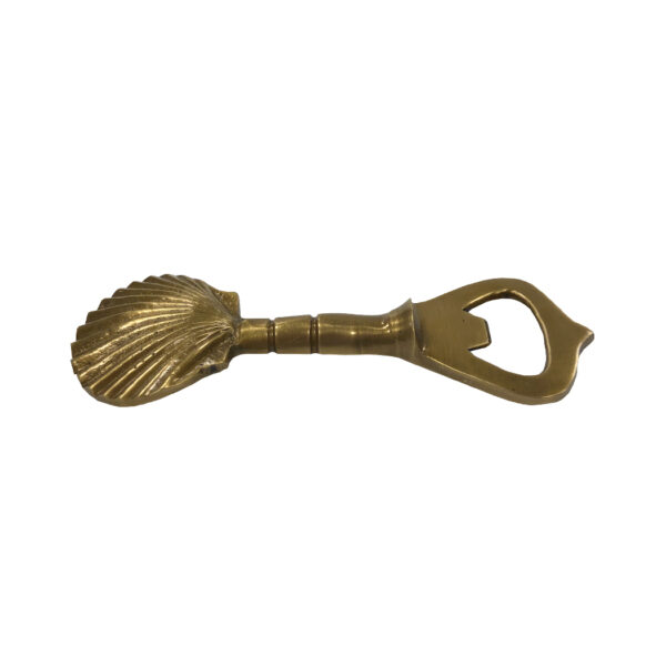 Nautical Decor & Souvenirs Nautical 4-1/4″ Antiqued Brass Sea Shell Bottle Opener