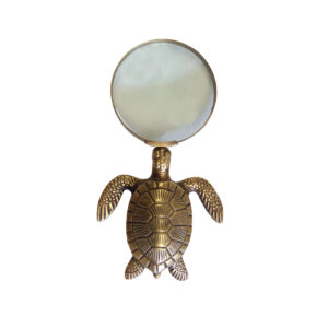 Letter Openers/Magnifiers Nautical 7″ Antiqued Brass Turtle Magnify ...