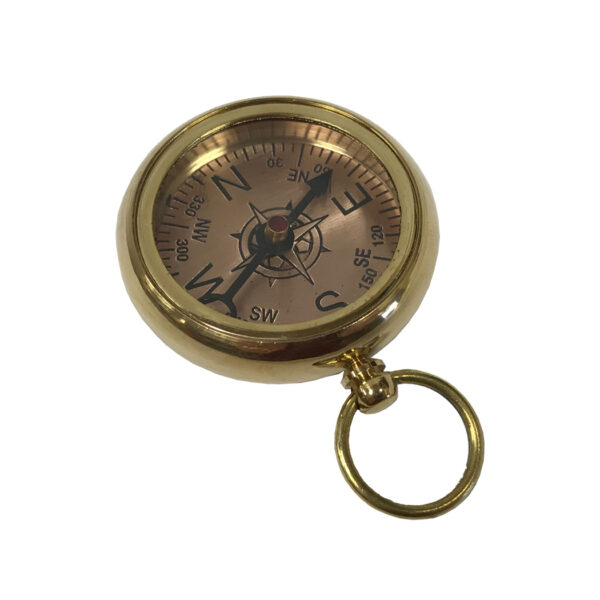 Compasses Nautical 1-5/8″ Solid Polished Brass Pocket Compass Antique Reproduction