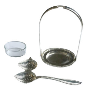 Teaware Teaware 7″ Silver-Plated Tea Strainer Sp ...