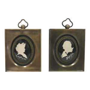 Portrait Revolutionary/Civil War Set of Miniature George and Martha Was ...