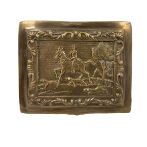 Decorative Boxes Equestrian 4-1/2″ Antiqued Brass Equestrian ...