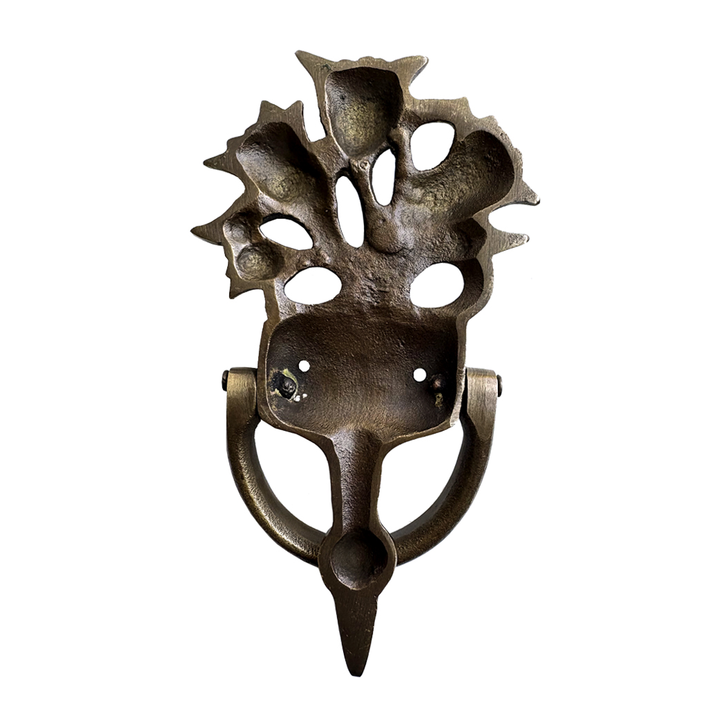 Decor Early American 6-1/2″ Antiqued Brass Flower Doo ...