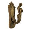 Home Decor Nautical 5″ Antiqued Brass Mermaid Coat Hanger- Antique Vintage Style