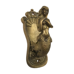 Nautical Decor & Souvenirs Nautical 5″ Antiqued Brass Mermaid Coat H ...