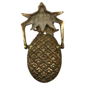 Decor Early American 5-1/2″ Antiqued Brass Pineapple  ...