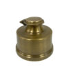 Pens and Inkwells Writing 3-1/4″ Antiqued Brass Historical Inkwell (Quills Not Included) – Antique Style Reproduction