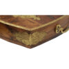 Trays Early American Solid Wood Serving Tray with Brass Inlaid Accents and Trim – 22-1/2″ x 15-1/2″