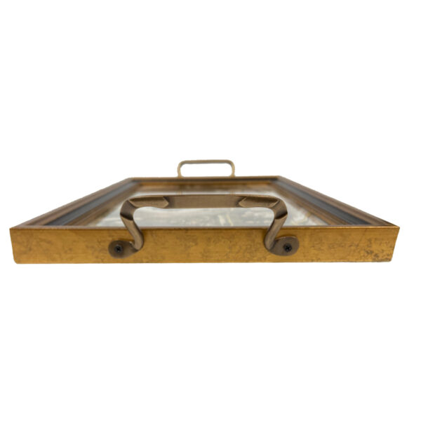Trays & Barware Equestrian Saddled Horse Tray with Brass Handles