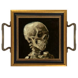 Halloween Decor Halloween 7-1/4″ Halloween Skull Tray with ...