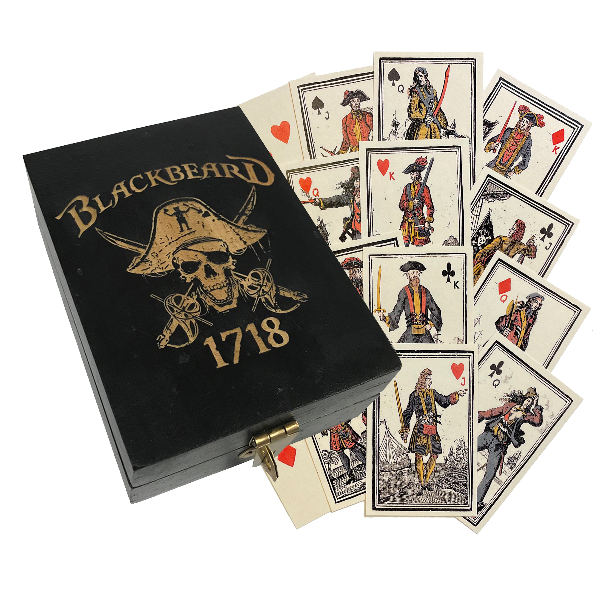 Toys & Games Pirate Engraved Pirate Blackbeard 1718 Black  ...